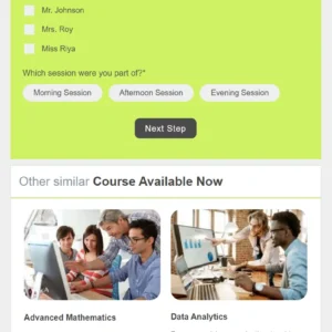 Course Evaluation Email Template