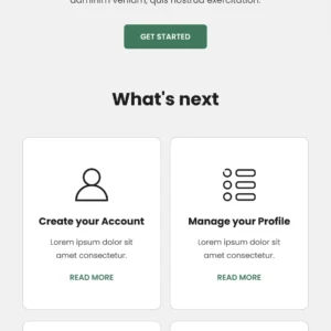 Welcome & Onboarding Email Template