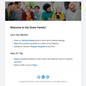 Welcome Onboarding Email Template